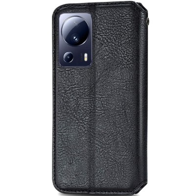Шкіряний чохол книжка GETMAN Cubic (PU) для Xiaomi 13 Lite Чорний