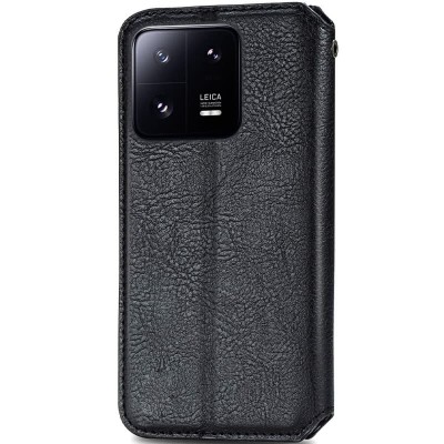 Шкіряний чохол книжка GETMAN Cubic (PU) для Xiaomi 13 Чорний