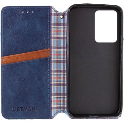 Шкіряний чохол книжка GETMAN Cubic (PU) для Xiaomi 13T / 13T Pro Синій