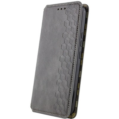 Шкіряний чохол книжка GETMAN Cubic (PU) для Xiaomi Redmi 13C / Poco C65 Сірий Шкіряний чохол книжка GETMAN Cubic (PU) для Xiaomi Redmi 13C / Poco C65 Сірий