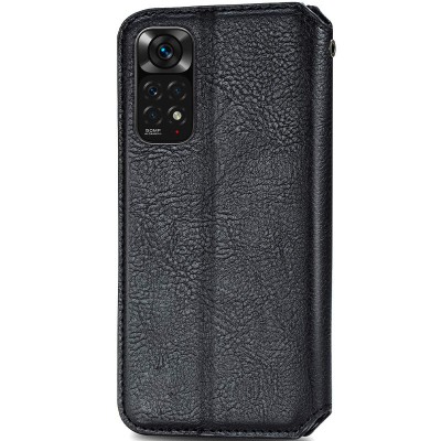 Шкіряний чохол книжка GETMAN Cubic (PU) для Xiaomi Redmi Note 11 Pro 4G/5G / 12 Pro 4G Чорний