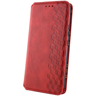 Шкіряний чохол книжка GETMAN Cubic (PU) для ZTE Blade A52 Червоний Шкіряний чохол книжка GETMAN Cubic (PU) для ZTE Blade A52 Червоний