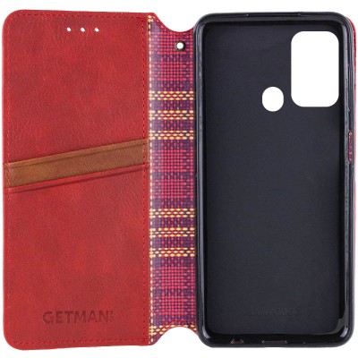 Шкіряний чохол книжка GETMAN Cubic (PU) для ZTE Blade A52 Червоний Шкіряний чохол книжка GETMAN Cubic (PU) для ZTE Blade A52 Червоний