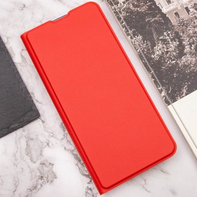 Шкіряний чохол книжка GETMAN Elegant (PU) для Motorola Moto E40 Червоний