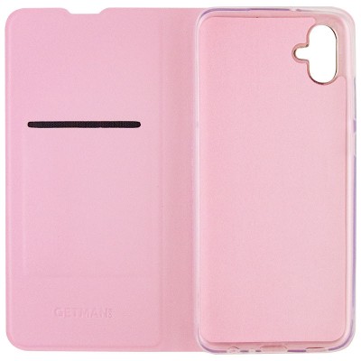 Шкіряний чохол книжка GETMAN Elegant (PU) для Samsung Galaxy A04e Рожевий Шкіряний чохол книжка GETMAN Elegant (PU) для Samsung Galaxy A04e Рожевий
