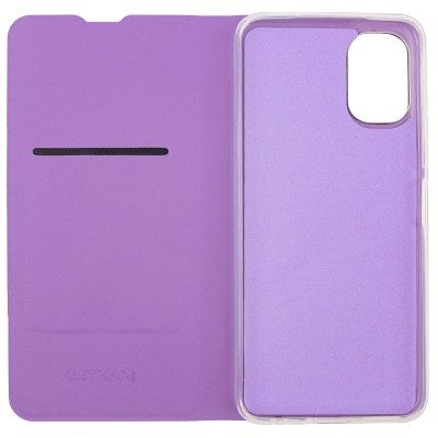 Шкіряний чохол книжка GETMAN Elegant (PU) для TECNO Spark 9 Pro (KH7n) Бузковий