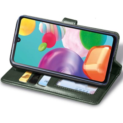Шкіряний чохол книжка GETMAN Gallant (PU) для Oppo A98 Зелений