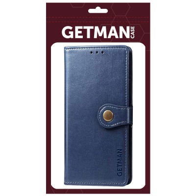 Шкіряний чохол книжка GETMAN Gallant (PU) для Realme 10 4G Синій