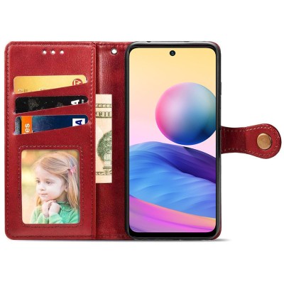 Шкіряний чохол книжка GETMAN Gallant (PU) для Samsung Galaxy A15 4G/5G / M15 5G Червоний
