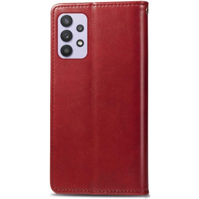 Шкіряний чохол книжка GETMAN Gallant (PU) для Samsung Galaxy A32 4G Червоний