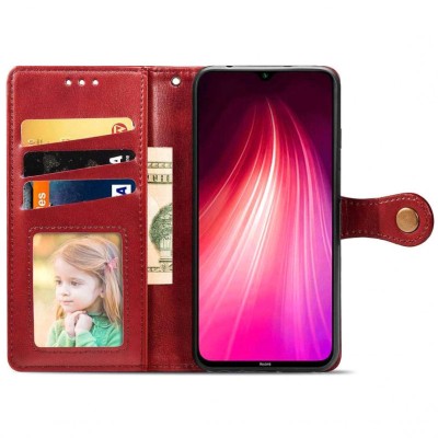 Шкіряний чохол книжка GETMAN Gallant (PU) для Samsung Galaxy M33 5G Червоний