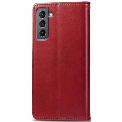 Шкіряний чохол книжка GETMAN Gallant (PU) для Samsung Galaxy S23 FE Червоний