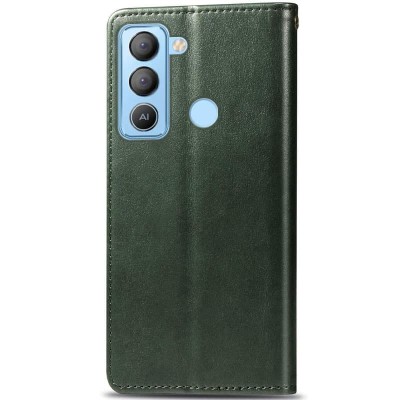 Шкіряний чохол книжка GETMAN Gallant (PU) для TECNO Pop 5 LTE Зелений
