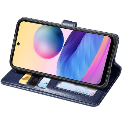 Шкіряний чохол книжка GETMAN Gallant (PU) для TECNO Spark 10 Pro Синій Шкіряний чохол книжка GETMAN Gallant (PU) для TECNO Spark 10 Pro Синій