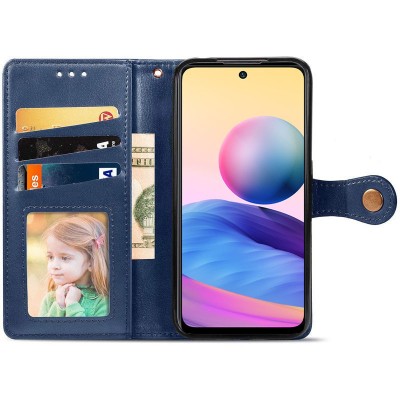 Шкіряний чохол книжка GETMAN Gallant (PU) для TECNO Spark 10 Pro Синій Шкіряний чохол книжка GETMAN Gallant (PU) для TECNO Spark 10 Pro Синій