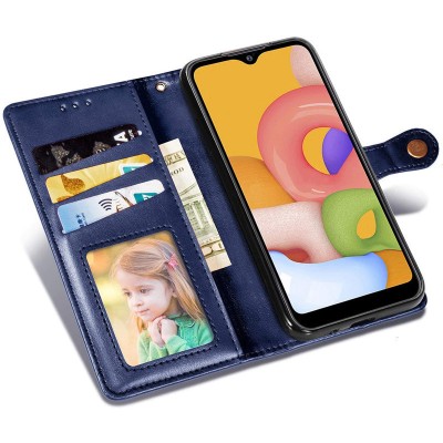 Шкіряний чохол книжка GETMAN Gallant (PU) для TECNO Spark 10 Pro Синій Шкіряний чохол книжка GETMAN Gallant (PU) для TECNO Spark 10 Pro Синій