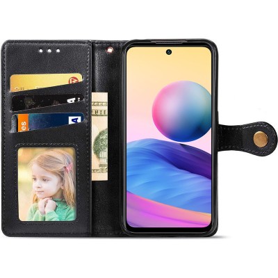 Шкіряний чохол книжка GETMAN Gallant (PU) для TECNO Spark 10 Чорний