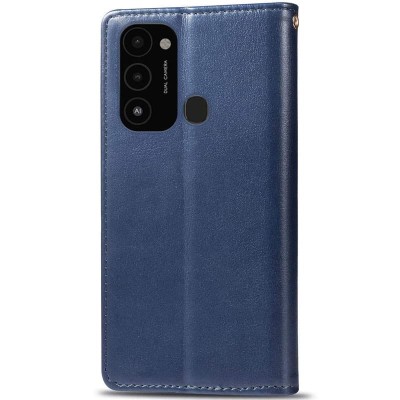 Шкіряний чохол книжка GETMAN Gallant (PU) для TECNO Spark 8C Синій Шкіряний чохол книжка GETMAN Gallant (PU) для TECNO Spark 8C Синій