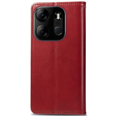 Шкіряний чохол книжка GETMAN Gallant (PU) для Tecno Spark Go 2023 Червоний