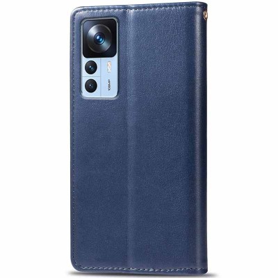 Шкіряний чохол книжка GETMAN Gallant (PU) для Xiaomi 12T / 12T Pro Синій