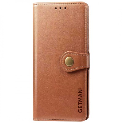 Шкіряний чохол книжка GETMAN Gallant (PU) для Xiaomi Redmi 13C / Poco C65 Коричневий Шкіряний чохол книжка GETMAN Gallant (PU) для Xiaomi Redmi 13C / Poco C65 Коричневий