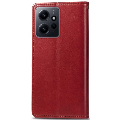 Шкіряний чохол книжка GETMAN Gallant (PU) для Xiaomi Redmi Note 12 4G Червоний