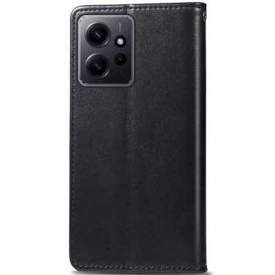 Шкіряний чохол книжка GETMAN Gallant (PU) для Xiaomi Redmi Note 12 4G Чорний