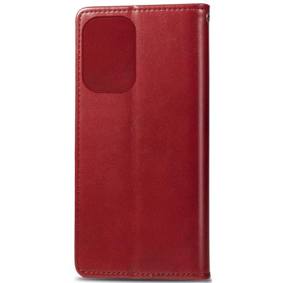Шкіряний чохол книжка GETMAN Gallant (PU) для Xiaomi Redmi Note 12S Червоний