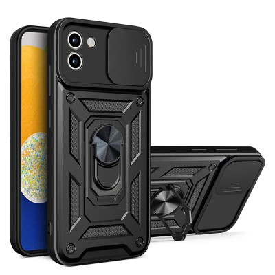 Ударостійкий чохол Camshield Serge Ring для Samsung Galaxy A03 Чорний