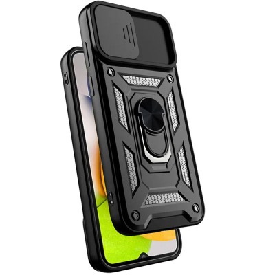 Ударостійкий чохол Camshield Serge Ring для Samsung Galaxy A03 Чорний