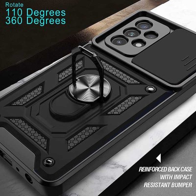 Ударостійкий чохол Camshield Serge Ring для Samsung Galaxy A13 4G Чорний Ударостійкий чохол Camshield Serge Ring для Samsung Galaxy A13 4G Чорний