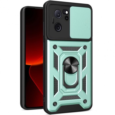 Ударостійкий чохол Camshield Serge Ring для Xiaomi 13T / 13T Pro Зелений