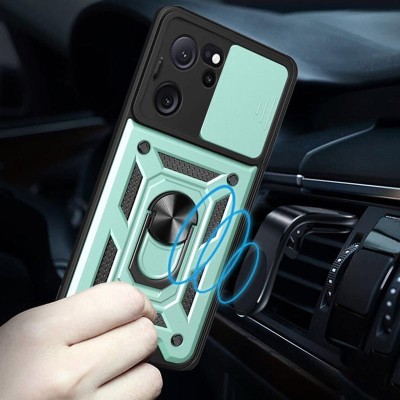 Ударостійкий чохол Camshield Serge Ring для Xiaomi 13T / 13T Pro Зелений