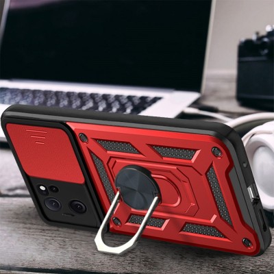 Ударостійкий чохол Camshield Serge Ring для Xiaomi 13T / 13T Pro Червоний