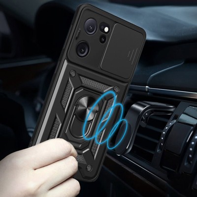 Ударостійкий чохол Camshield Serge Ring для Xiaomi 13T / 13T Pro Чорний