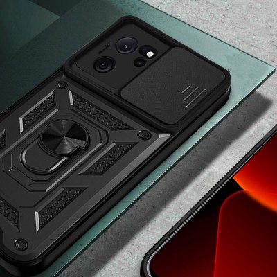 Ударостійкий чохол Camshield Serge Ring для Xiaomi 13T / 13T Pro Чорний