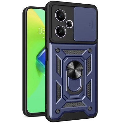 Ударостійкий чохол Camshield Serge Ring для Xiaomi Poco M6 Pro 5G Синій Ударостійкий чохол Camshield Serge Ring для Xiaomi Poco M6 Pro 5G Синій