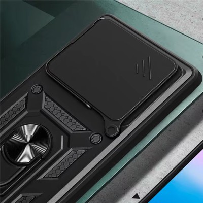Ударостійкий чохол Camshield Serge Ring для Xiaomi Redmi 13 4G / Poco M6 4G Чорний