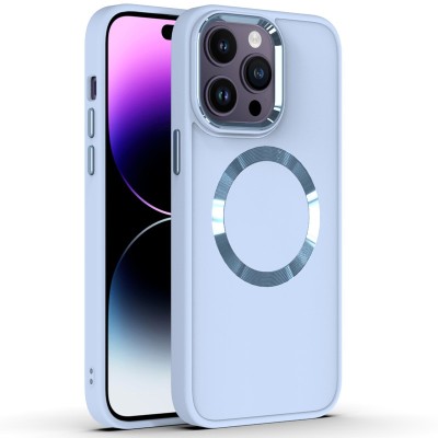 TPU чохол Bonbon Metal Style with MagSafe для Apple iPhone 15 Pro (6.1") Блакитний / Mist Blue TPU чохол Bonbon Metal Style with MagSafe для Apple iPhone 15 Pro (6.1") Блакитний / Mist Blue