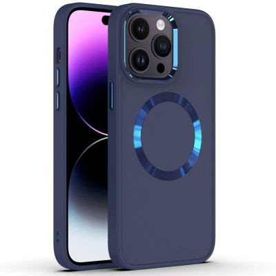 TPU чохол Bonbon Metal Style with MagSafe для Apple iPhone 15 Pro (6.1") Синій / Cosmos Blue TPU чохол Bonbon Metal Style with MagSafe для Apple iPhone 15 Pro (6.1") Синій / Cosmos Blue
