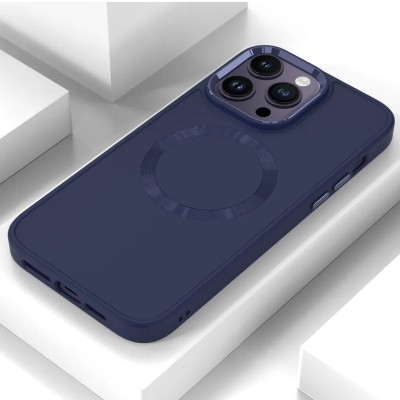 TPU чохол Bonbon Metal Style with MagSafe для Apple iPhone 15 Pro (6.1") Синій / Cosmos Blue TPU чохол Bonbon Metal Style with MagSafe для Apple iPhone 15 Pro (6.1") Синій / Cosmos Blue