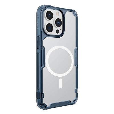 TPU чохол Nillkin Nature Pro Magnetic для Apple iPhone 15 Pro Max (6.7") Синій (прозорий) TPU чохол Nillkin Nature Pro Magnetic для Apple iPhone 15 Pro Max (6.7") Синій (прозорий)