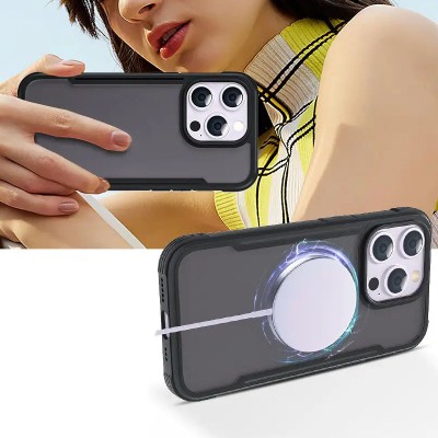 TPU+PC чохол Defense Matte для Apple iPhone 15 Pro Max (6.7") Чорний