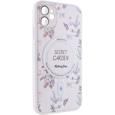 TPU+PC чохол Secret Garden with MagSafe для Apple iPhone 12 (6.1") White TPU+PC чохол Secret Garden with MagSafe для Apple iPhone 12 (6.1") White