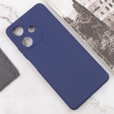 Силіконовий чохол Candy Full Camera для Infinix Hot 30i Синій / Dark Blue