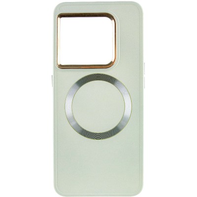 TPU чохол Bonbon Metal Style with MagSafe для OnePlus 10 Pro Білий / White