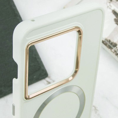 TPU чохол Bonbon Metal Style with MagSafe для OnePlus 10 Pro Білий / White