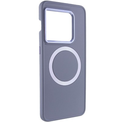 TPU чохол Bonbon Metal Style with MagSafe для OnePlus 10 Pro Сірий / Lavender