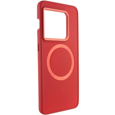 TPU чохол Bonbon Metal Style with MagSafe для OnePlus 10 Pro Червоний / Red