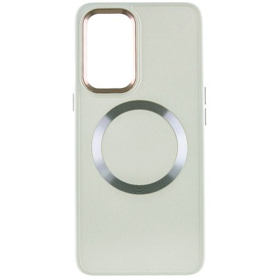 TPU чохол Bonbon Metal Style with MagSafe для OnePlus 9 Pro Білий / White